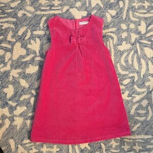 Charming Pink Sleeveless Dress with Bow